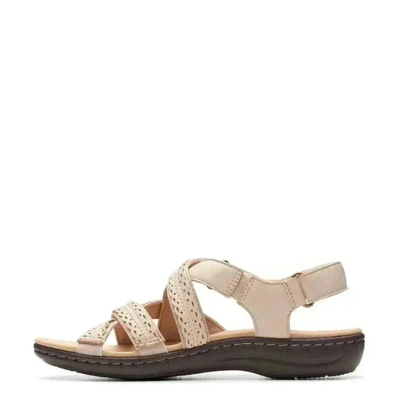 Clarks Collection Leather Sandals Laurieann Rena Tan Sand 11 - Picture 6 of 9